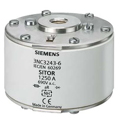 Siemens 100A Tag Fuse, NH2, 440V dc [3NC3241-6B]; 665-104