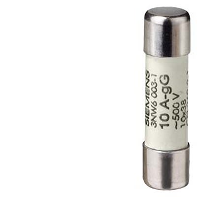 Siemens 1A Cartridge Fuse, 10 X 38mm [3NW6000-1]; 665-113