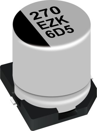 Panasonic 270μF Hybrid, Polymer Aluminium Capacitors 25V dc, Surface Mount - EEHZK1E271V [EEHZK1E271V]; 665-161