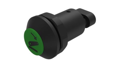 EAO Series 09 Series Push Button Switch, Momentary, Panel Mount, 30mm Cutout, 1 NO, 12 → 48V dc, IP67 [09-RS.1101.5100.M003]; 665-215