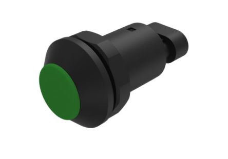 EAO Series 09 Series Push Button Switch, Momentary, Panel Mount, 30mm Cutout, 1 NO, 12 → 48V dc, IP67 [09-RS.1101.5000.M000]; 665-221