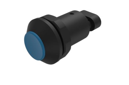 EAO Series 09 Series Push Button Switch, Momentary, Panel Mount, 30mm Cutout, 1 NO, 12 → 48V dc, IP67 [09-RS.1101.6000.M000]; 665-222