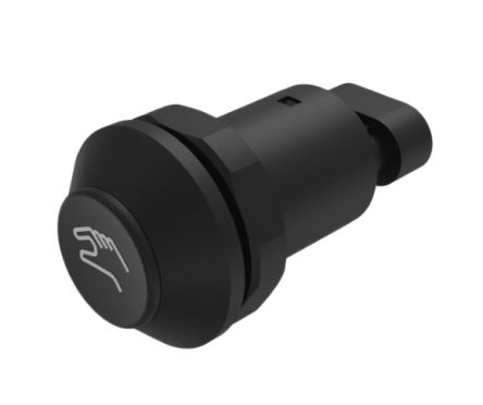 EAO Series 09 Series Push Button Switch, Momentary, Panel Mount, 30mm Cutout, 1 NO, 12 → 48V dc, IP67 [09-RS.1101.0900.M007]; 665-232