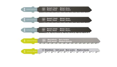 FEIN Metal, Wood Jigsaw Blade, Pack of 5 [63503188010]; 665-274