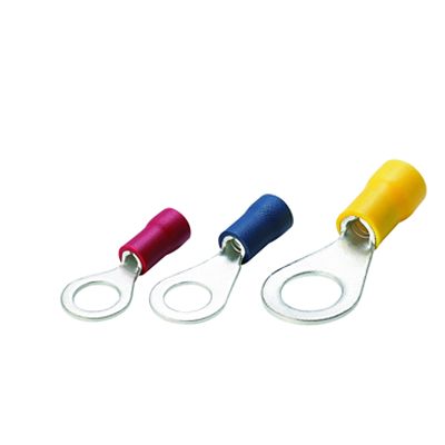 RS PRO Insulated Ring Terminal, M5 Stud Size, Blue [0]; 665-614