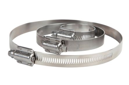 HI-TORQUE Stainless Steel Slotted Hex Hose Clip, 150 → 180mm ID [HTJ180P]; 667-456