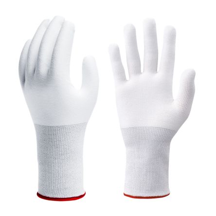 Showa 546X White HPPE, Polyester Abrasion Resistant, Cut Resistant Work Gloves, Size Large, Uncoated Coating [SHO546X3]; 670-697