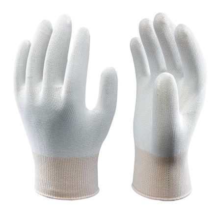 Showa B0610 White Nylon Good Dexterity Work Gloves, Size Small, Uncoated Coating [SHOB6101]; 670-955