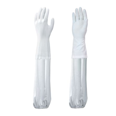 Showa B0710 White Chemical Resistant Work Gloves, Size XL, PVC Coating [SHO7104]; 670-979