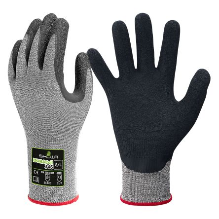 Showa Duracoil 346 Grey 13 Gauge DuraCoil, HPPE, Polyester Abrasion Resistant, Cut Resistant Work Gloves, Size XXL, [SHO3465]; 671-045