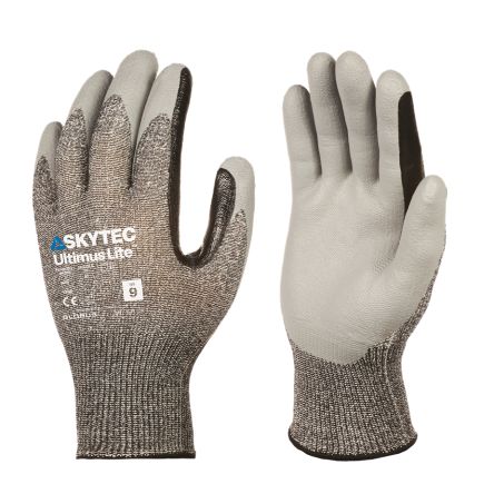 Skytec Ultimus Lite Black, Grey Glass Fibre, HPPE, Nylon Cut Resistant, Dry Environment, Good Dexterity, Oil Resistant [SKY681]; 671-231