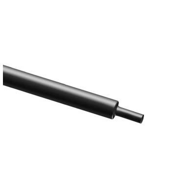 RS PRO Halogen Free Heat Shrink Tube, Black 9.5mm Sleeve Dia. x 1m Length 2:1 Ratio [0]; 671-574