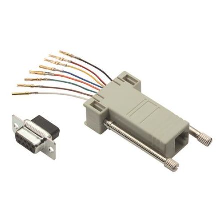 L-Com D Sub Adapter Female 9 Way D-Sub to Male RJ45 [RA098F]; 671-710