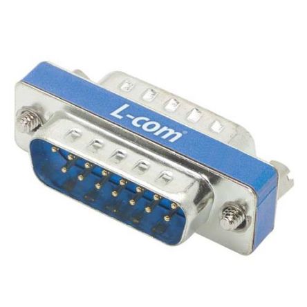 L-Com D Sub Adapter Male 15 Way D-Sub to Male 15 Way D-Sub [DGB15M]; 671-720