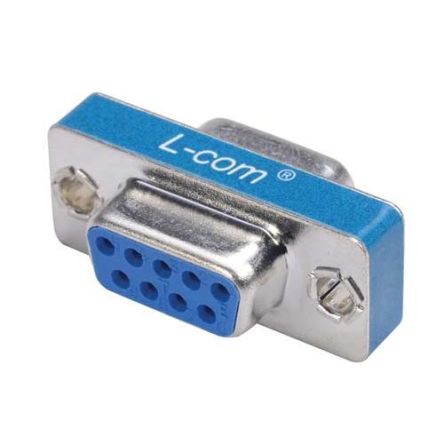 L-Com D Sub Adapter Female 9 Way D-Sub to Female 9 Way D-Sub [GCP9F]; 671-723