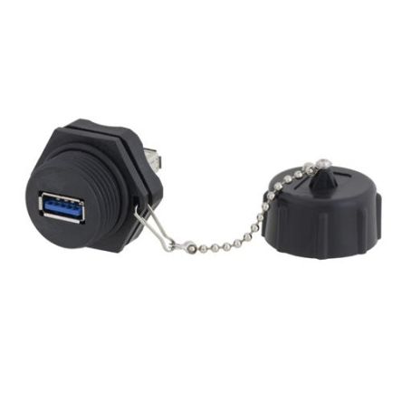 L-Com Straight, Socket- Single Port Type USB Type A 3 USB Connector [U3C00031]; 671-727