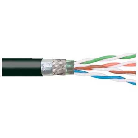 L-Com TFD Series Twisted Pair Cable, 8 Cores, Screened, 24 AWG, 1000ft, Screened Shield [TFDL5089-100]; 671-730