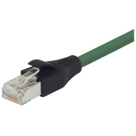 L-ComTRD, 5ft Cat6, Green RJ45 to Male RJ45 Male, Copper Braid Shielded, Terminated PVC Sheath [TRD695SCR-GR-5]; 671-758