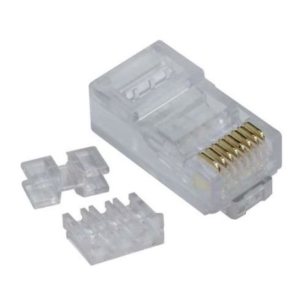 L-Com TSP Series Male Ethernet Connector, Surface Mount, Cat6a Straight 1 Port 1 -Way [TSP8028C6]; 671-762