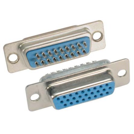 L-Com SDH 15 Way Through Hole D-sub Connector Plug, 2.77mm Pitch, with Boardlocks, Screw Locks [SDH26S]; 671-764