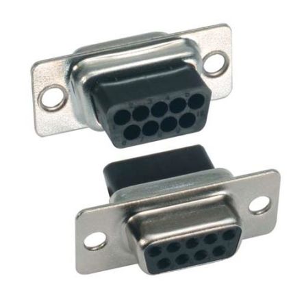 L-Com C&P 9 Way Through Hole D-sub Connector Socket [C&P9F]; 671-771