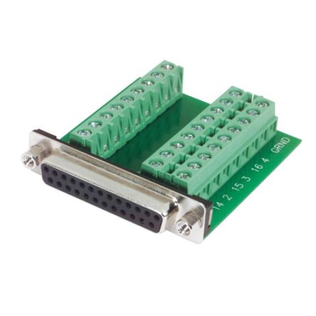 L-Com DGB 15 Way Through Hole D-sub Connector Socket, 2.77mm Pitch, with Boardlocks, Screw Locks [DGB25FT]; 671-776