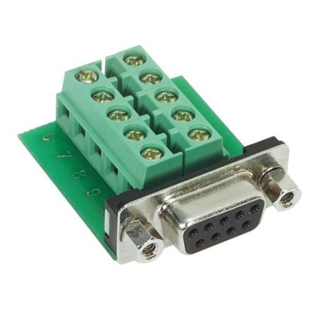 L-Com DGB 15 Way Through Hole D-sub Connector Socket, 2.77mm Pitch, with Boardlocks, Screw Locks [DGB9FT]; 671-777