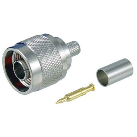 L-Com ANM Series, Plug Cable Mount N Connector, Crimp Termination, Straight Body [ANM-1508]; 671-814