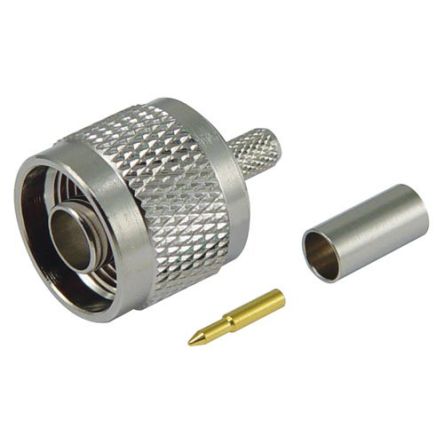 L-Com ANM Series, Plug Cable Mount N Connector, Crimp Termination, Straight Body [ANM-1700]; 671-815
