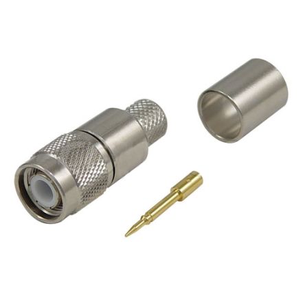 L-Com ATM Series, Plug Cable Mount TNC Connector, Crimp Termination, Straight Body [ATM-1402]; 671-816