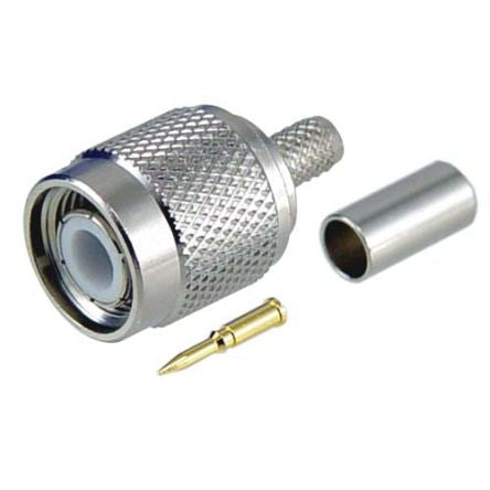 L-Com ATM Series, Plug Cable Mount TNC Connector, Crimp Termination, Straight Body [ATM-1700]; 671-817