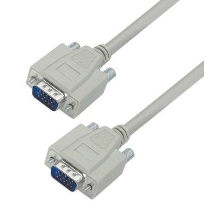 L-Com Male D-Sub to Male D-Sub Serial Cable, 2.5ft Polyester, CHD Series [CHD15MM-2.5]; 671-853