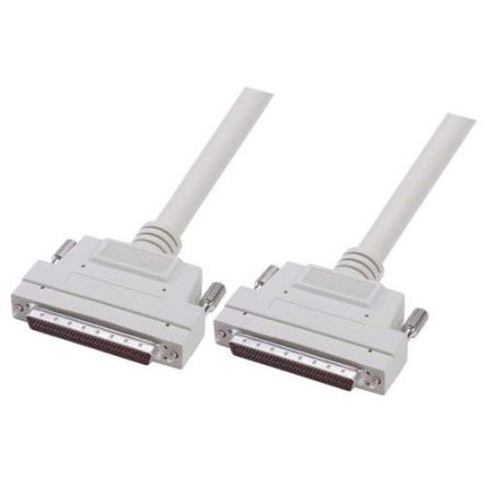 L-Com HPDB68 to Male HPDB68 Parallel Cable, 2m, White Sheath [CA900MM-2M]; 671-857