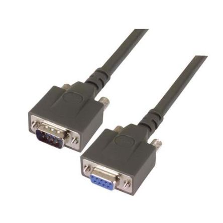 L-Com Male DB9 to Female DB9 Serial Cable, 5ft PVC, CPM Series [CPMS9MF-25]; 671-862