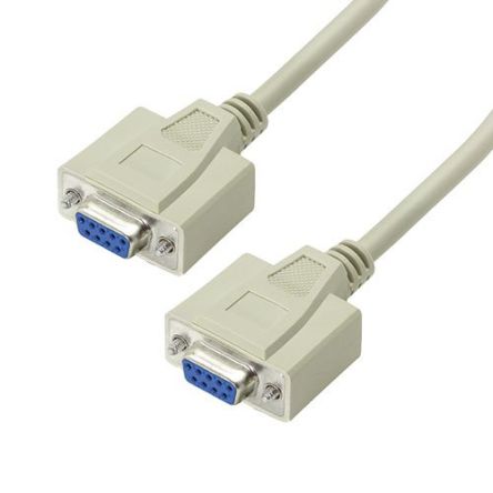 L-Com Female DB9 to Female DB9 Serial Cable, 5ft PVC, CRM Series [CRMN9FF-2.5]; 671-863