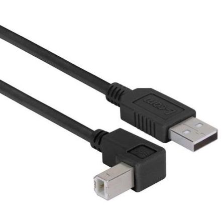 L-Com USB 3.0, Male USB A to Male USB B, 1m [CAABLK-90DB-1M]; 671-869
