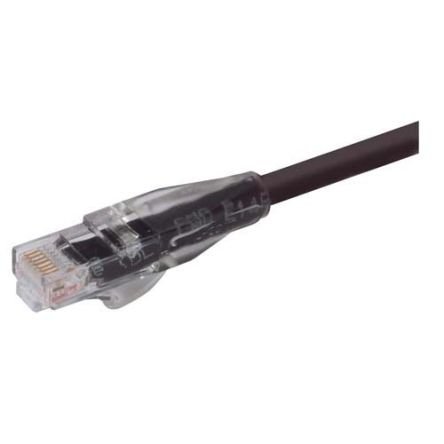 L-ComTRD, 7ft Cat5e, Black RJ45 to Male RJ45 Male, Copper Braid Shielded, Terminated PVC Sheath [TRD815BLK-7]; 671-888