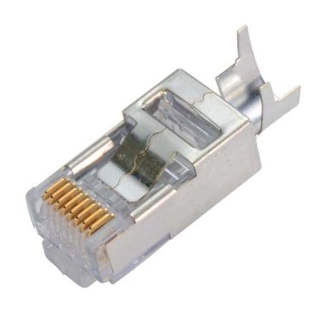 L-Com TSP Series Male Ethernet Connector, Surface Mount, Cat6a Straight 1 Port 1 -Way [TSP8048C5S-10PK]; 671-903