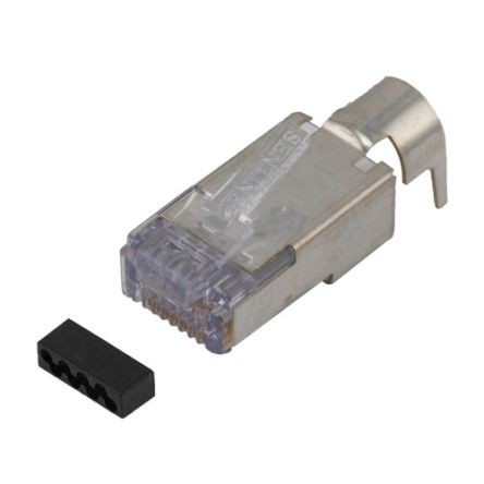 L-Com TSP Series Male Ethernet Connector, Surface Mount, Cat6a Straight 1 Port 1 -Way [TSPC6AS52]; 671-909
