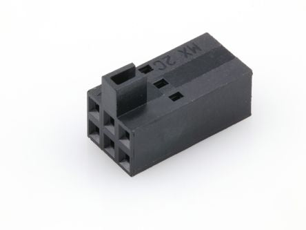 Molex, 70450 Receptacle Connector Housing, 2.54mm Pitch, 6 Way, 2 Row [22-55-2062]; 683-512