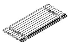 Molex 25001 Series FFC Ribbon Cable, 3-Way, 2.54mm Pitch, 152mm Length, FFC Connector to FFC Connector [25001-0306]; 683-519