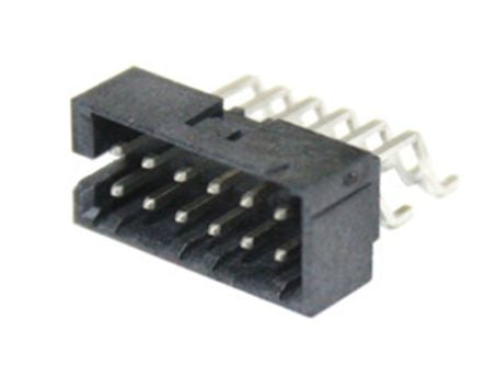 Molex 151120 Series Right Angle Surface PCB Header, 4 Contact(s), 2 mm Pitch, 2 Row(s), Shrouded [151120-0404]; 683-537