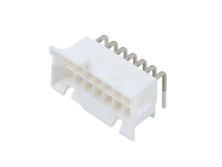 Molex 42404 Series Right Angle Through Hole PCB Header, 14 Contact(s), 4.2 mm Pitch, 2 Row(s), Shrouded [15-24-6143]; 683-549