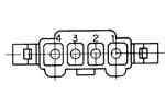 Molex, 5025 Plug Connector Housing, 4.8mm Pitch, 4 Way, 1 Row [15-31-1043]; 683-558