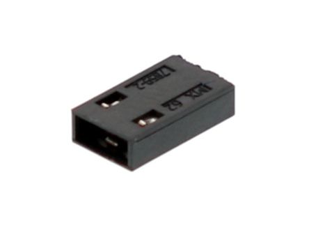 Molex, 7859 Shunt Female Straight Black C-Grid Shunt 2 Way 1 Row 2.54mm Pitch [15-38-1026]; 683-559