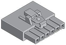 Molex, 172256 Receptacle Connector Housing, 3.5mm Pitch, 6 Way, 1 Row [172256-1006]; 683-581