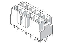 Molex 172299 Series Vertical Through Hole PCB Header, 16 Contact(s), 3.5 mm Pitch, 2 Row(s), Shrouded [172299-2116]; 683-583
