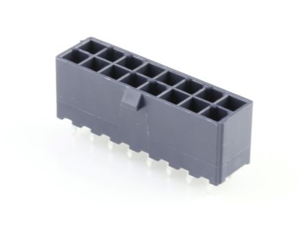 Molex 172447 Series Vertical Through Hole PCB Header, 16 Contact(s), 4.2 mm Pitch, 2 Row(s), Shrouded [172447-0216]; 683-584