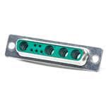 FCT from Molex 1731 5 Way Right Angle Panel Mount D-sub Connector Plug, 2.84mm Pitch, with Thread [173107-0540]; 683-588