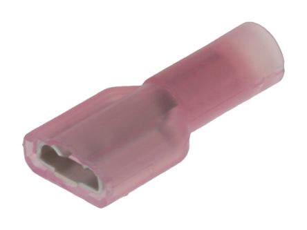 Molex 19005 Red Nylon Female Spade Connector, Quick Disconnect, 4.75 x 0.81mm Tab Size [19005-0004]; 683-595